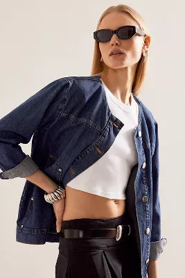 The Darcy Acetate Rounded Rectangular Sunglasses | Anthropologie (UK)