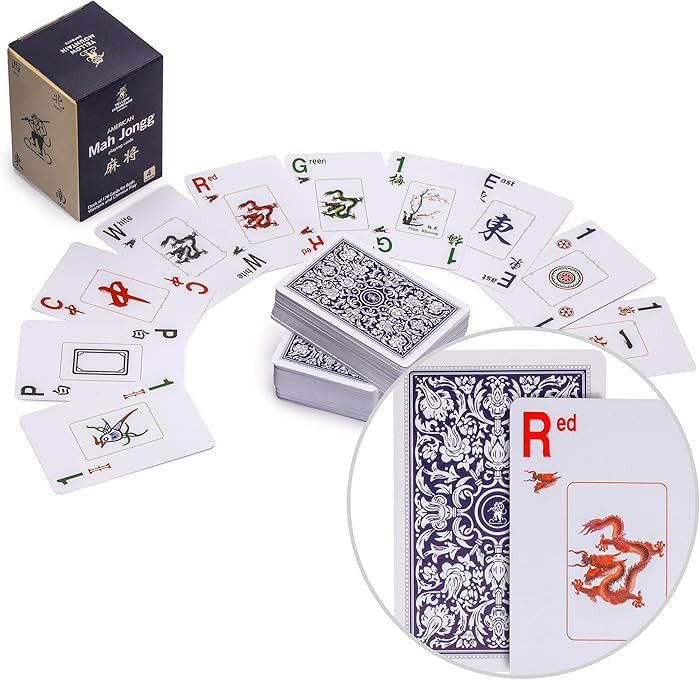 Yellow Mountain Imports American Mah Jongg (Mahjong) Playing Cards, Indigo - 178 Card Set | Amazon (US)