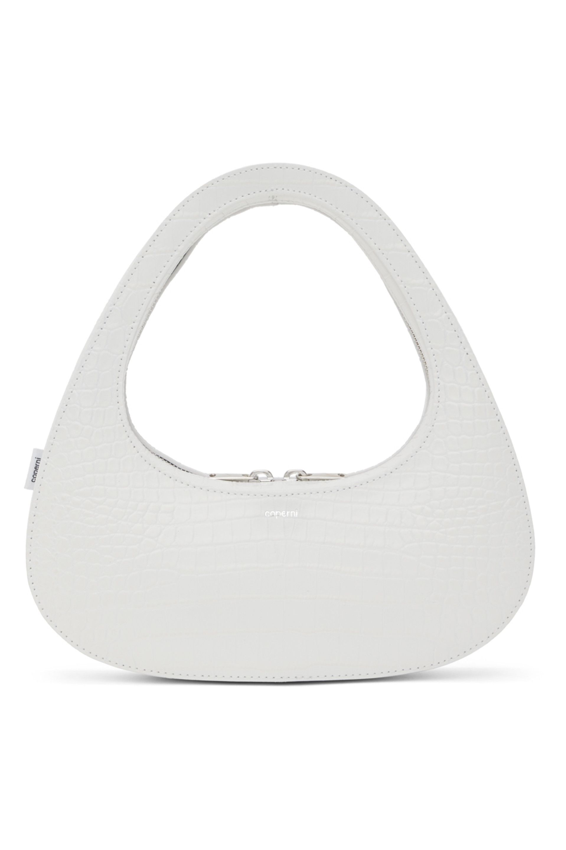 White Baguette Swipe Bag | SSENSE