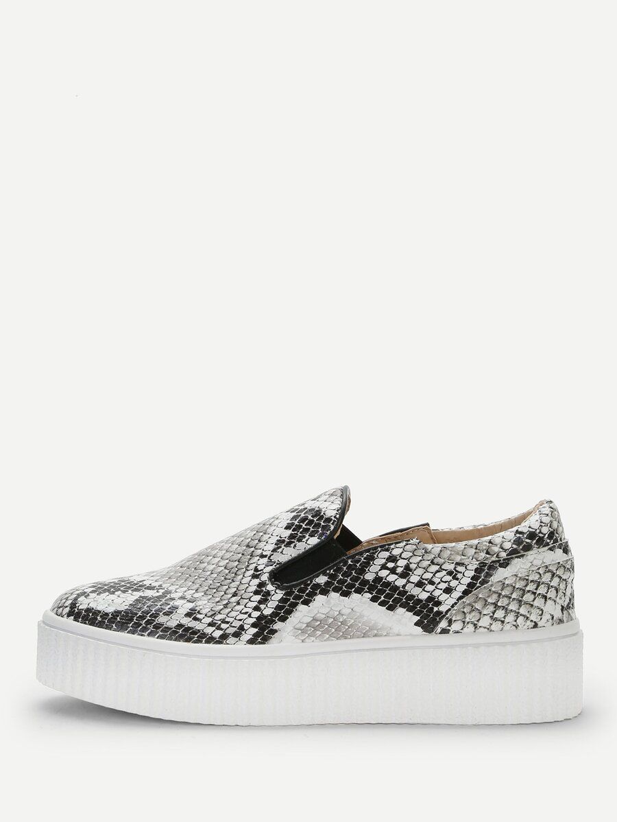 Snakeskin Pattern Sneakers | SHEIN