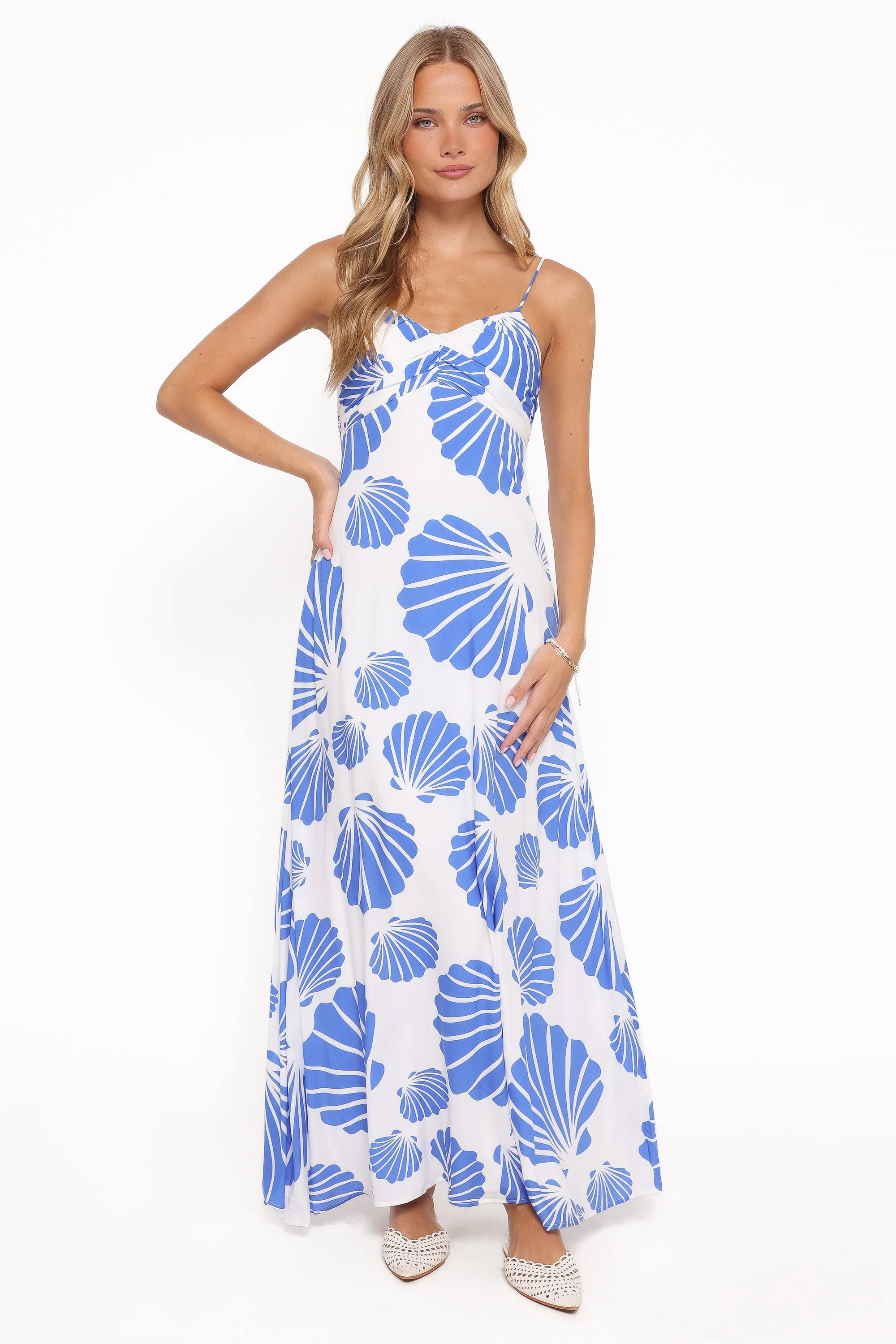 Tyla Maxi Dress - Blue Shell | Petal & Pup (US)