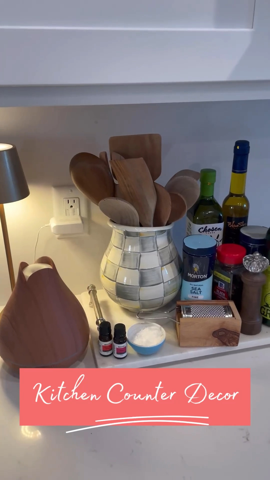 Kitchen counter decor 

#LTKVideo #LTKhome #LTKfindsunder50