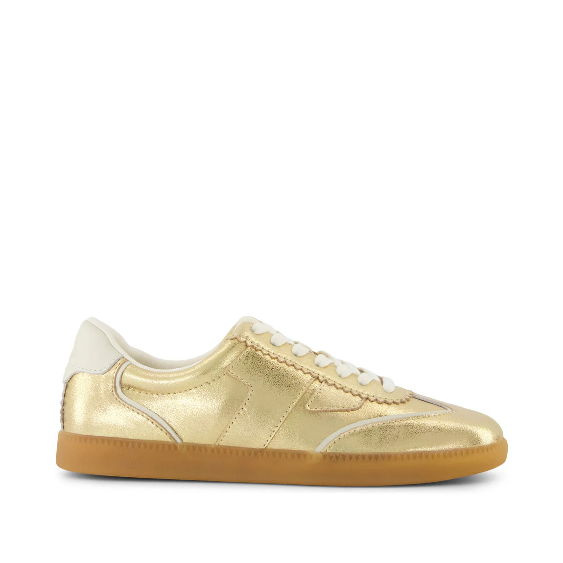 Collins Casual Lace-Up Sneaker Gold Metallic Leather | Toms EMEA