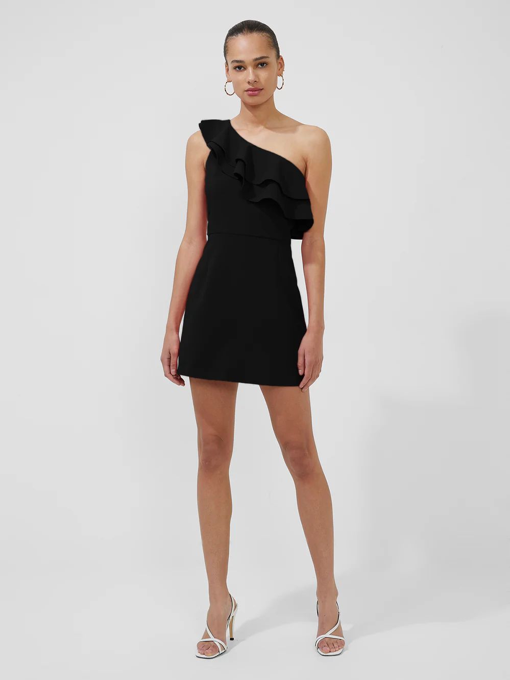 Whipser Asymmetric Ruffle Dress | French Connection (US)
