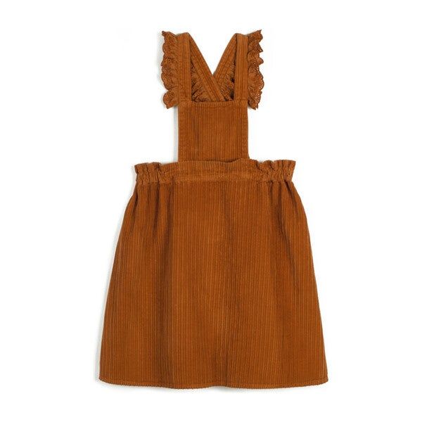 Carmen Dress, Corduroy Orange | Maisonette