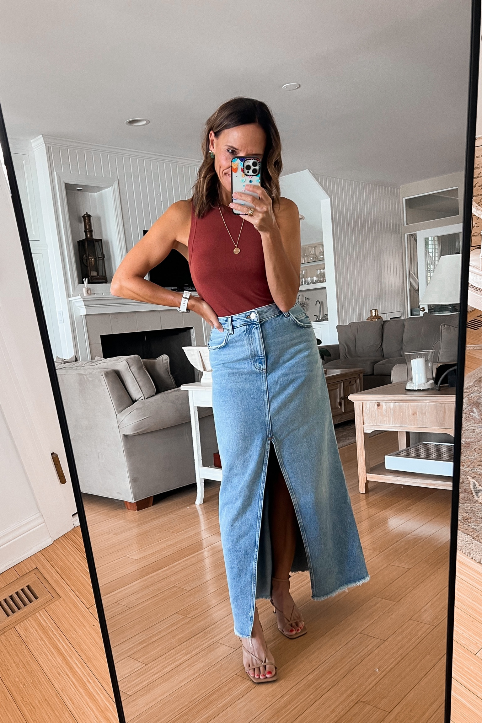 Oh this denim skirt is 👌🏻 who’s bought one???

#LTKshoecrush #LTKstyletip #LTKover40