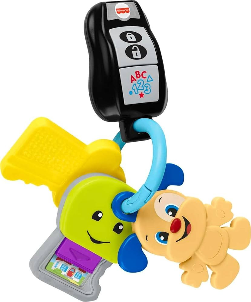 Fisher-Price Laugh & Learn Baby to Toddler Toy Play & Go Keys with Lights & Music for Pretend Pla... | Amazon (US)