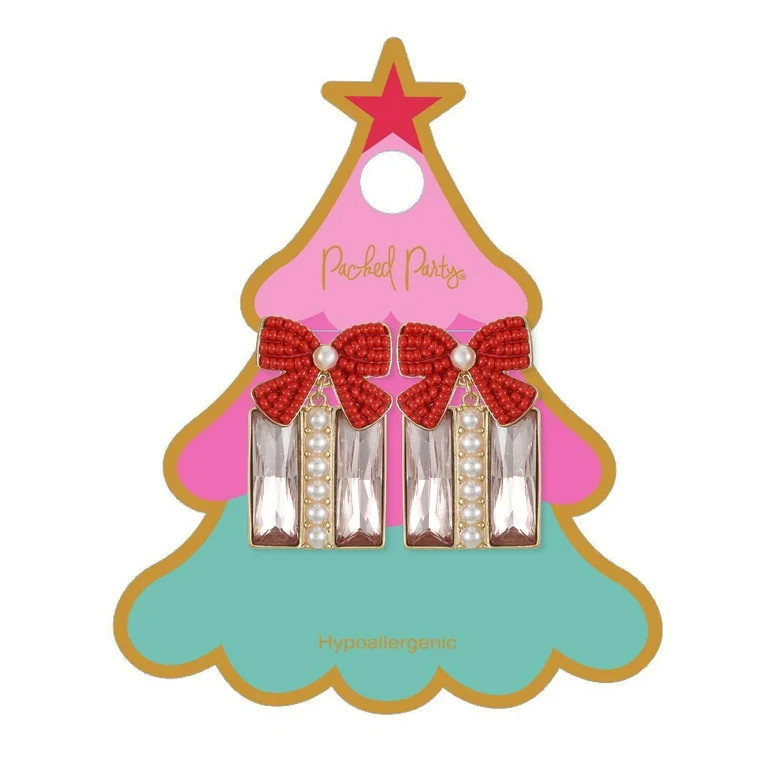 Packed Party Present Bow Earrings | Walmart (US)