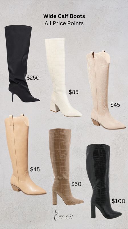 Wide calf boots at varying price points! 😍 Western Boots | Leather Boots | Midsize Boots | Riding Boots | Wide Boots

#LTKcurves #LTKmidsize #LTKshoecrush