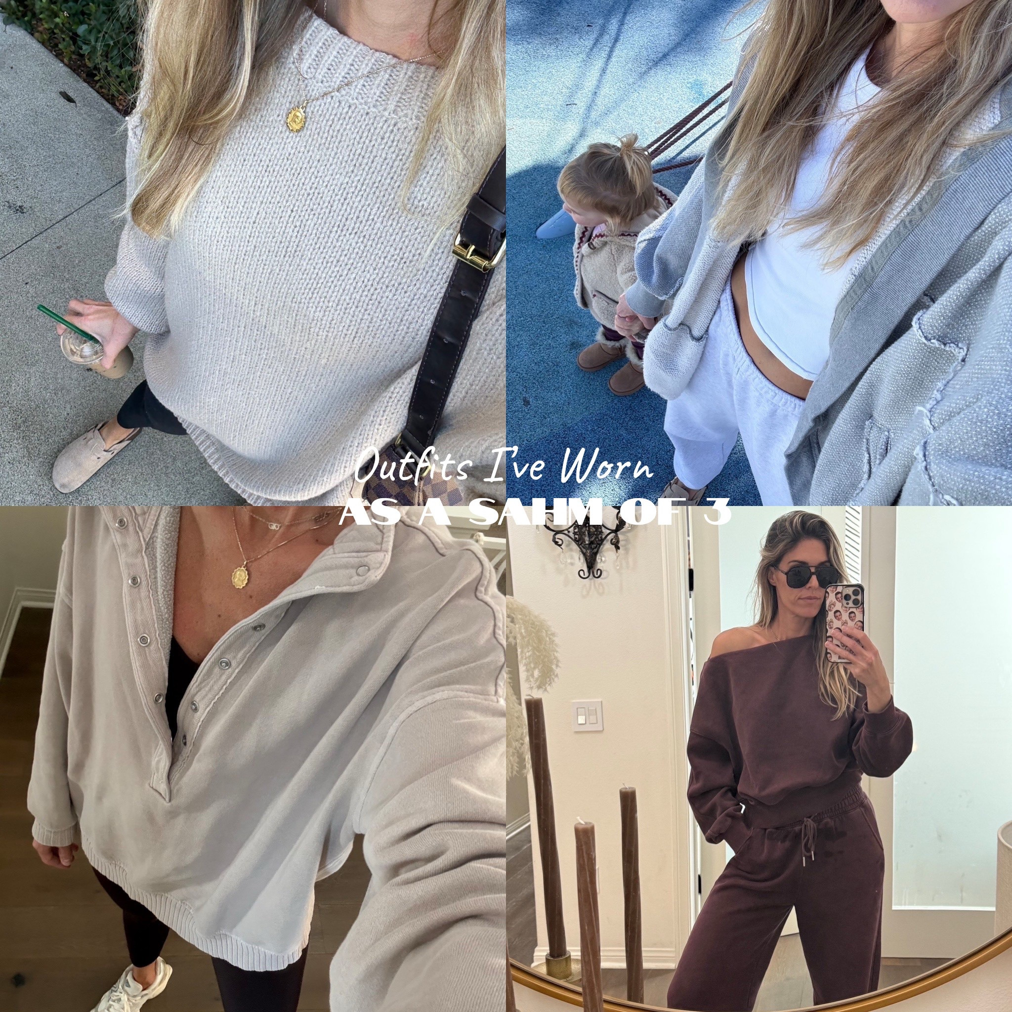 Outfits I’ve worn recently as a SAHM of 3 👶🏼👶🏼👶🏼

Stay at home mom outfits, mom style, comfy everyday outfit, loungewear, school drop off outfit, school pick up outfit, sweatpants outfits, leggings outfit, casual outfit 

#LTKmomlife #LTKCyberWeek #LTKootd