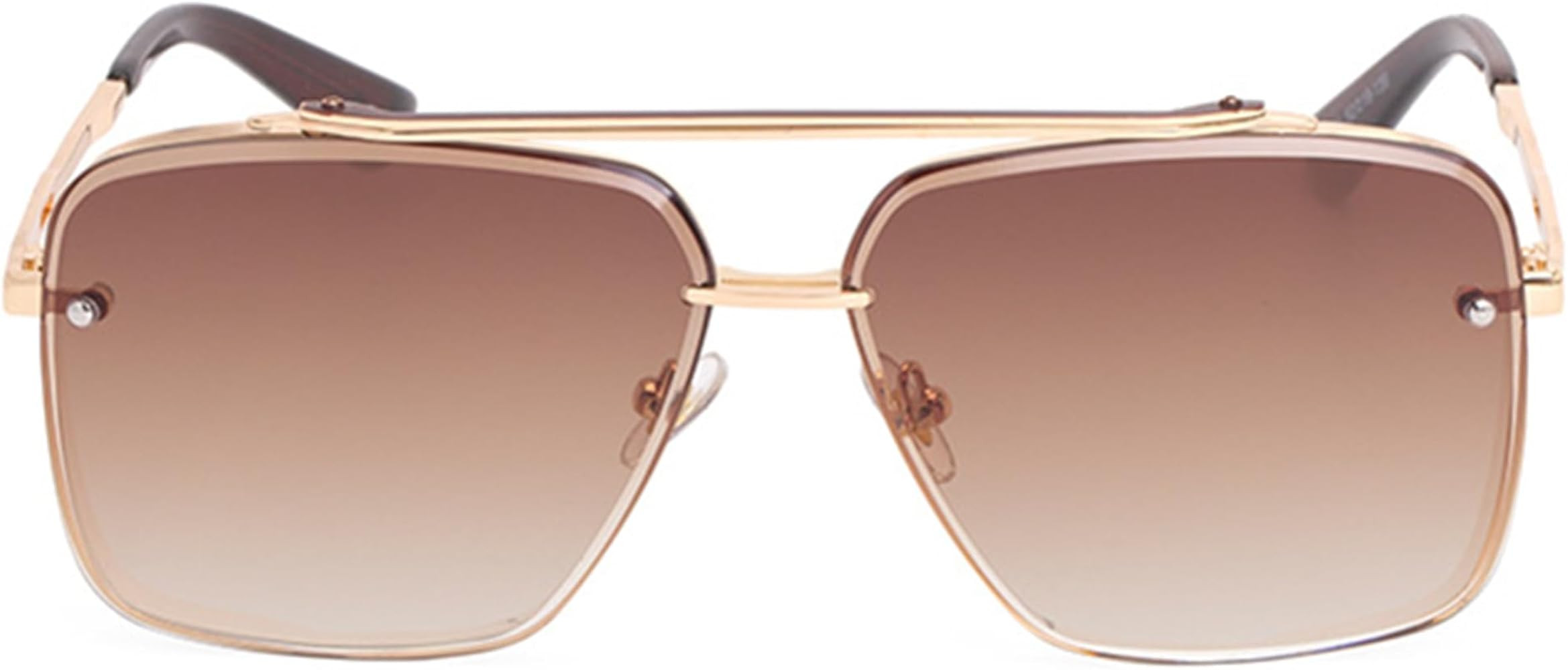 Retro Pilot Sunglasses for Womens Mens Large Frame Metal Vintage Sunglasses Pilot | Amazon (US)