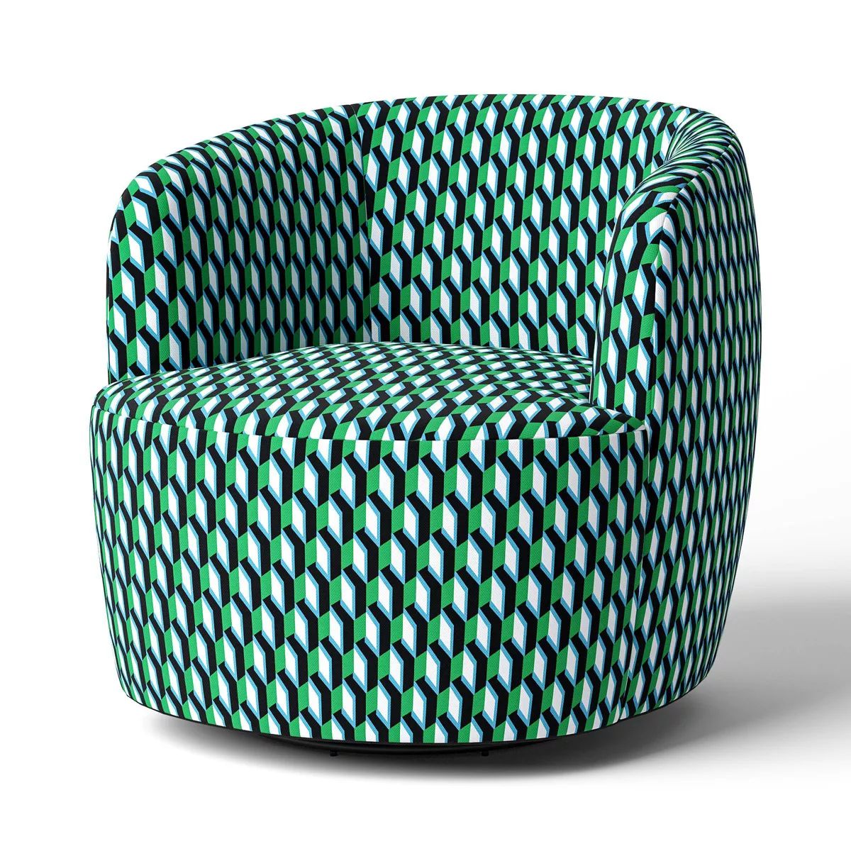 Arrow Geo Green Swivel Accent Chair - DVF for Target | Target