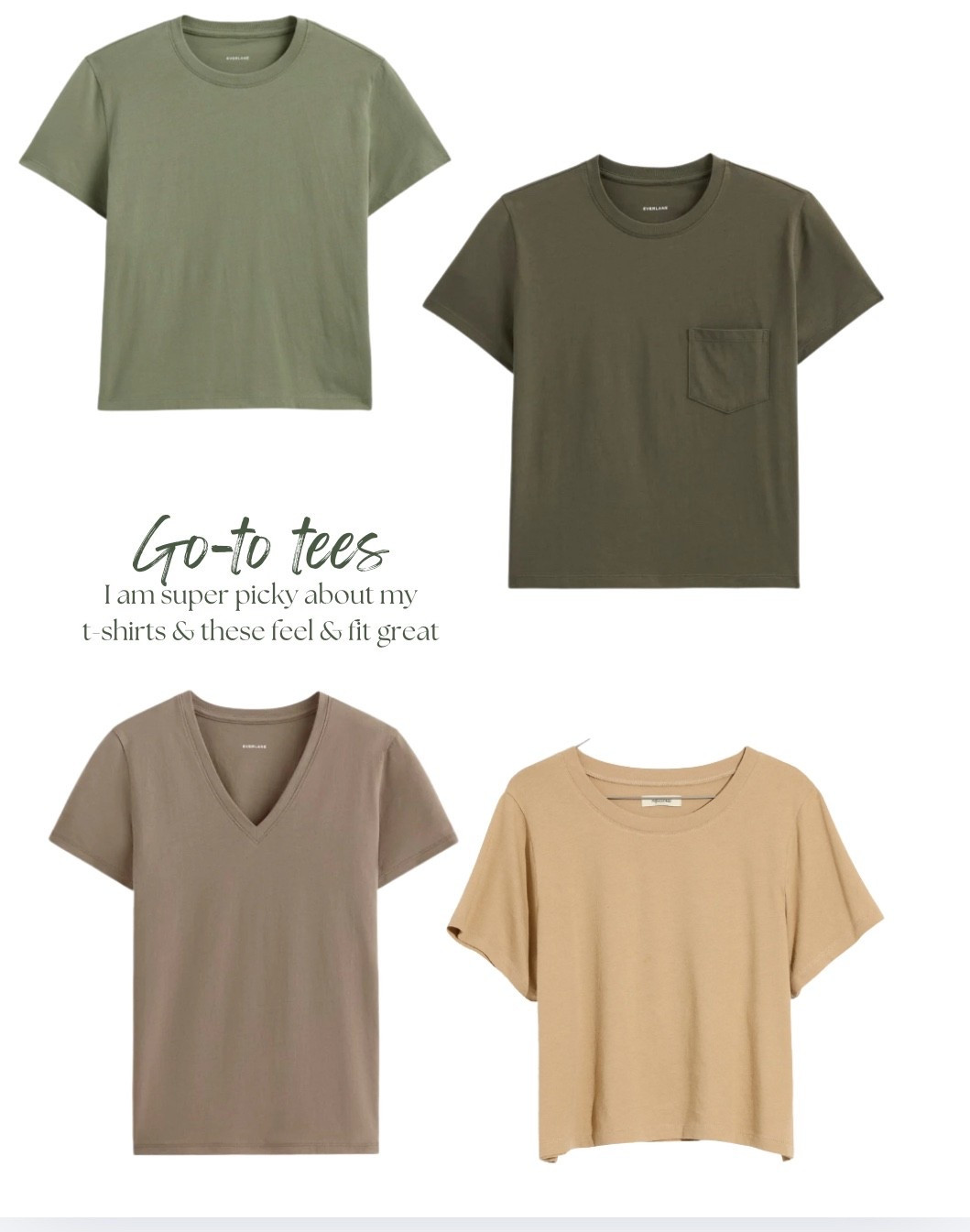 Tee Shirts (my favorite go-to tees) 