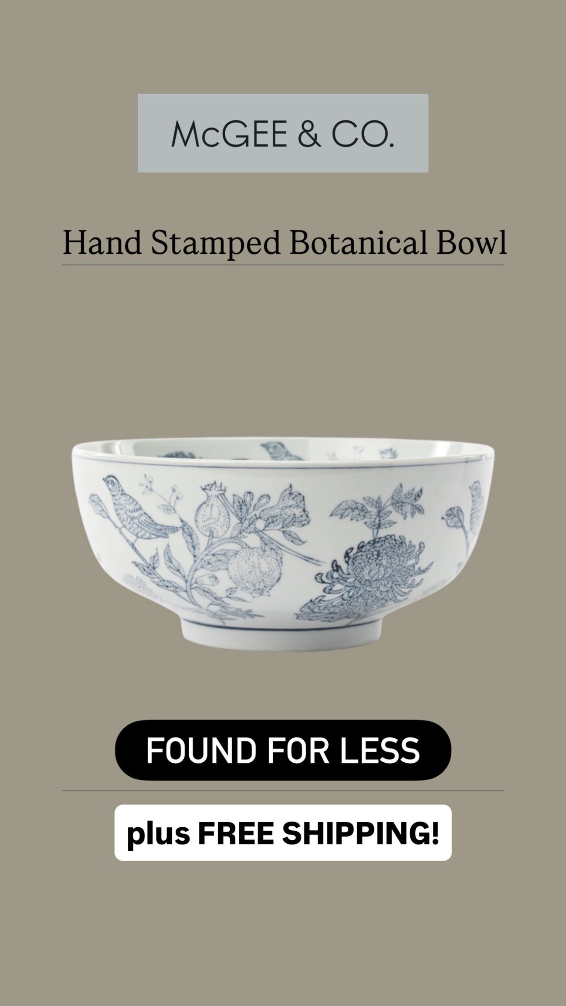 McGee & Co hand stamped botanical bowl | fruit bowl | Amazon finds | Michaels | kitchen decor | blue and white print 

#LTKFindsUnder50 #LTKSaleAlert #LTKHome