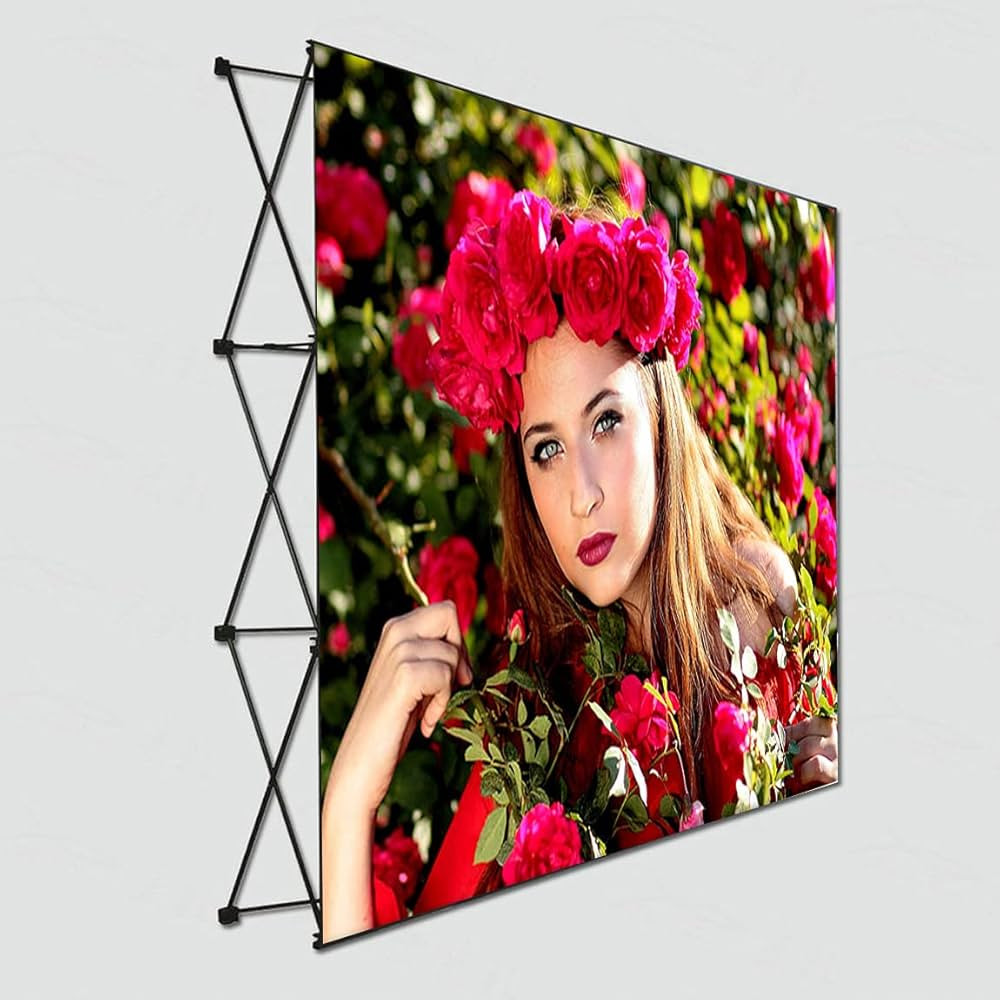 NOLOG 8'x10' Fabric Pop Up Display Stand with Carrying Bag for Trade Show Backdrop Booth Display ... | Amazon (US)
