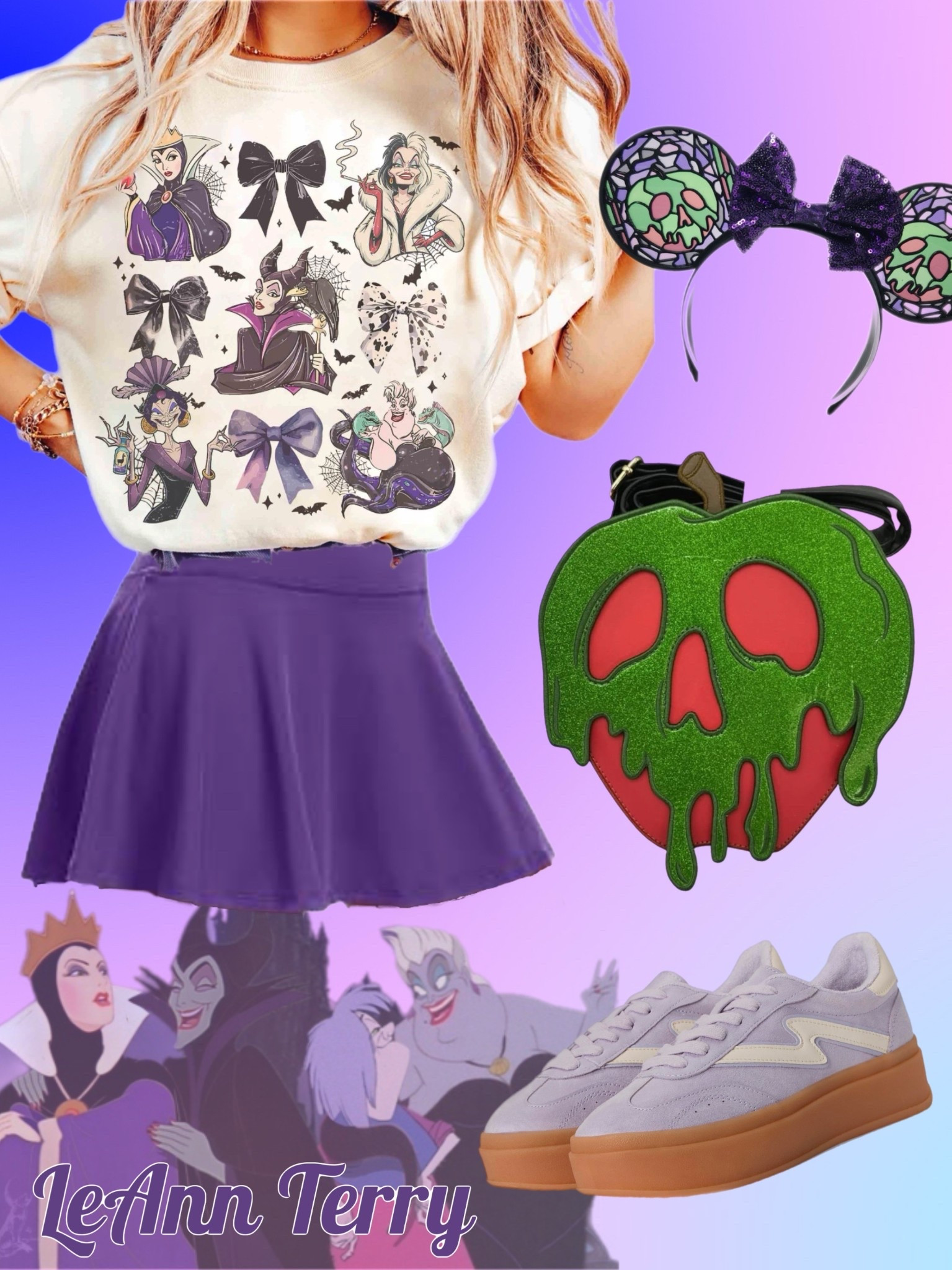 Serving looks with a touch of wicked ✨💜 From Maleficent to Ursula, this outfit is giving major villain vibes with just the right amount of Disney magic 🖤👑 #DisneyVillains #LTKDisney #DisneyStyle #LTKFallFashio
