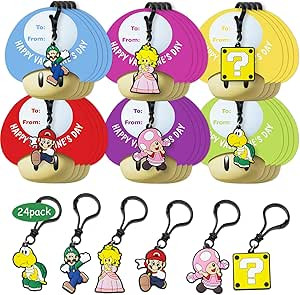 Valentines Cards for Kids Classroom, 24 Pack Valentines Day Cards for kids School with 6 styles S... | Amazon (US)