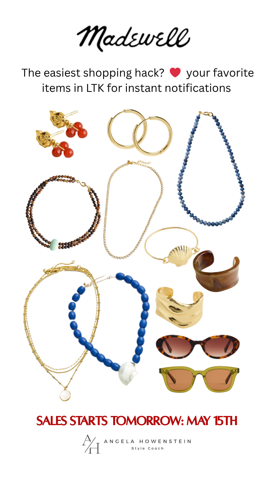 Madewell accessories are always good. 

So many good statement pieces, layered necklaces, cuffs, hoops, beaded jewelry, and sunglasses that make everyday outfits feel finished. 

❤️ your favorites in LTK for instant sale alerts tomorrow. 

 #LTKootd #LTKSeasonal #LTKOver40