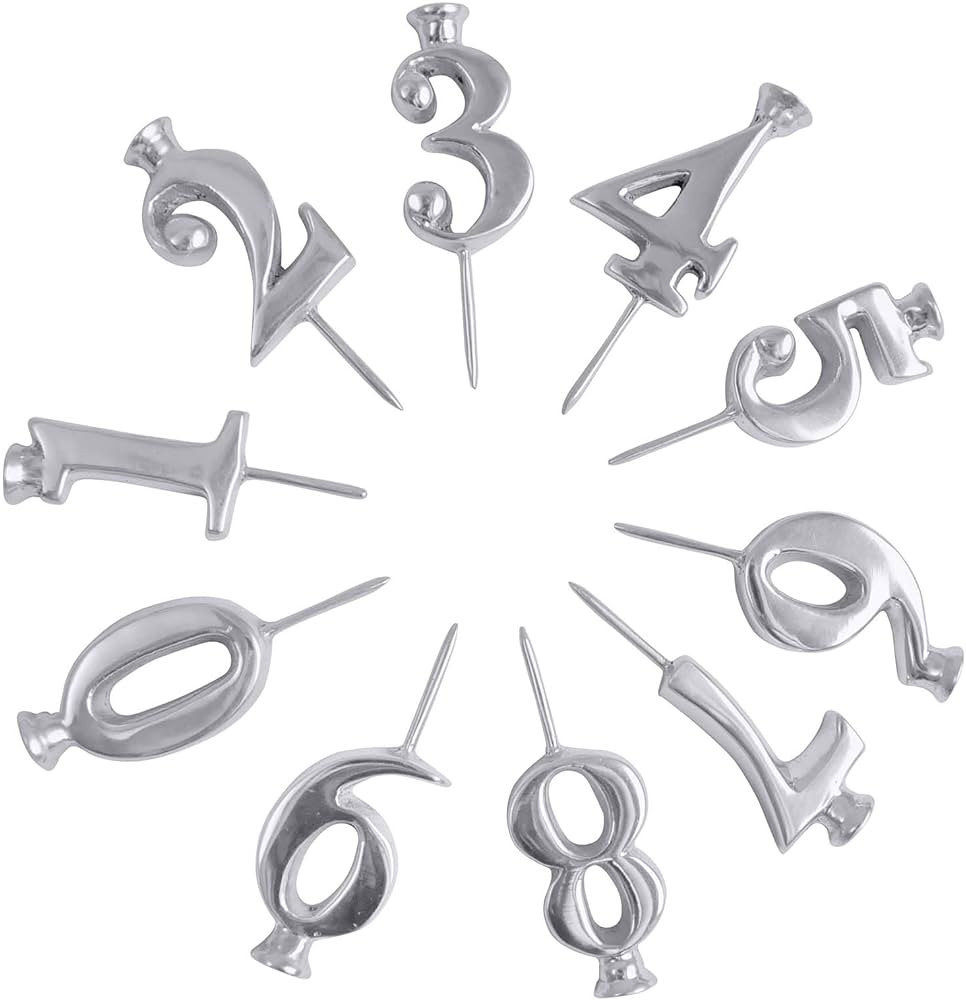 MARIPOSA Number Candle Holder Set | Silver | Brillante | Gifts | Candleholders | Recycled Sandcas... | Amazon (US)