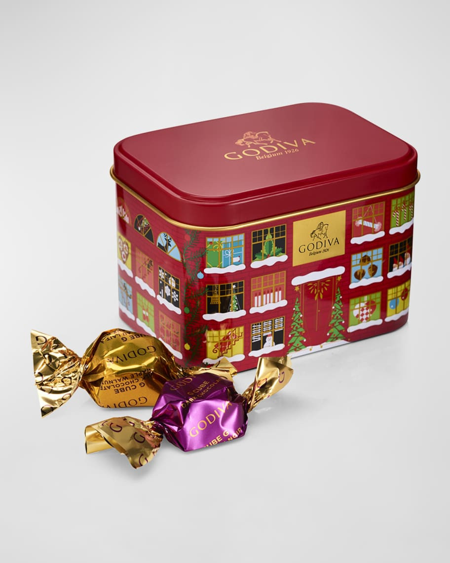 Godiva Chocolatier 15-Piece Assorted G Cube Chocolate Truffle Tin | Neiman Marcus