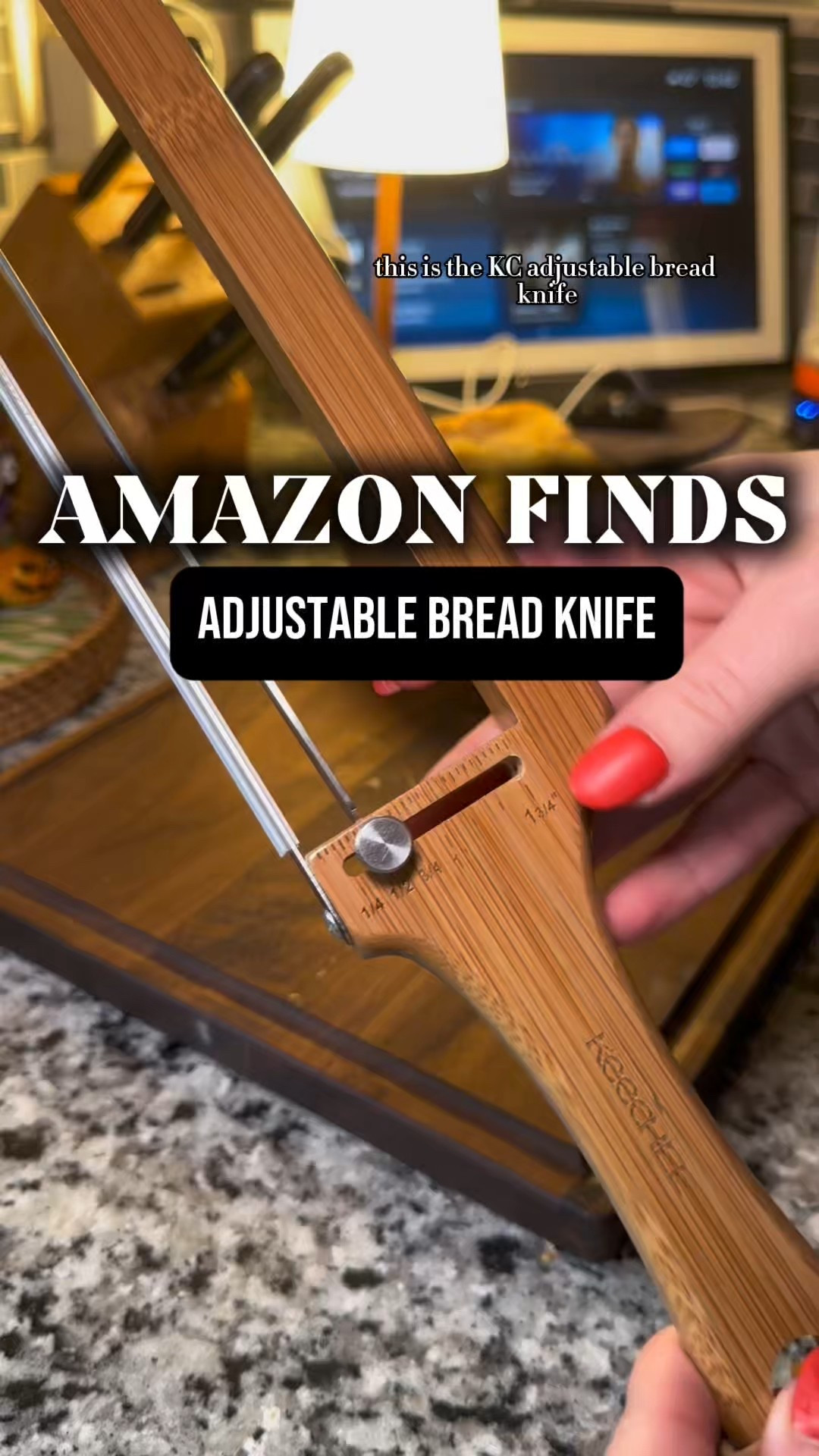 Love this adjustable bread knife! It’s a kitchen must have for fresh bread! 

#LTKHome #LTKFindsUnder50 #LTKGiftGuide