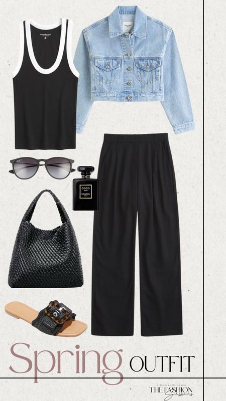 Spring Outfit | Spring Style | Tailored Pant | Denim Jacket | Woven Bag |

#LTKshoecrush #LTKstyletip #LTKSeasonal