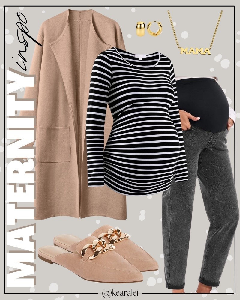 Winter fall Maternity outfits pregnancy outfit idea fall outfit maternity work wear workwear outfit teacher outfit business casual office outfits black maternity jeans over the bump denim pants with black white striped stripes long sleeve maternity top shirt and brown tan camel beige cardigan coatigan coat jacket and tan suede leather mules pointed toe flats Amazon fall outfits affordable baby bump style || #maternity #outfits #outfit #cardigan #coatigan #amazon #pinkblush #motherhood #bump #pregnancy #pregnant
.
.
.
baby shower dress, Maternity Dresses, Maternity, over the bump, motherhood maternity, pinkblush, mama shirt sweatshirt pullover, hospital bag, nursery, maternity photos, baby moon, pregnancy, pregnant, maternity leggings, maternity tops, diaper bag, mama necklace, baby boy, baby girl outfits, newborn, mom, 

Amazon fashion, teacher outfits, business casual, casual outfits, neutrals, street style, Midi skirt, Maxi Dress, Swimsuit, Bikini, Travel, skinny Jeans, Puffer Jackets, Concert Outfits, Cocktail Dresses, Sweater dress, Sweaters, cardigans Fleece Pullovers, hoodies, button-downs, Oversized Sweatshirts, Jeans, High Waisted Leggings, dresses, joggers, fall Fashion, winter fashion, leather jacket, Sherpa jackets, Deals, shacket, Plaid Shirt Jackets, apple watch bands, lounge set, Date Night Outfits, Vacation outfits, Mom jeans, shorts, sunglasses, Disney outfits, Romper, jumpsuit, Airport outfits, biker shorts, Weekender bag, plus size fashion, Stanley cup tumbler, Target, Abercrombie and fitch, Amazon, Shein, Nordstrom, H&M, forever 21, forever21, Walmart, asos, Nordstrom rack, Nike, adidas, Vans, Quay, Tarte, Sephora, lululemon, free people, j crew jcrew factory, old navy


#LTKBaby #LTKBump #LTKootd