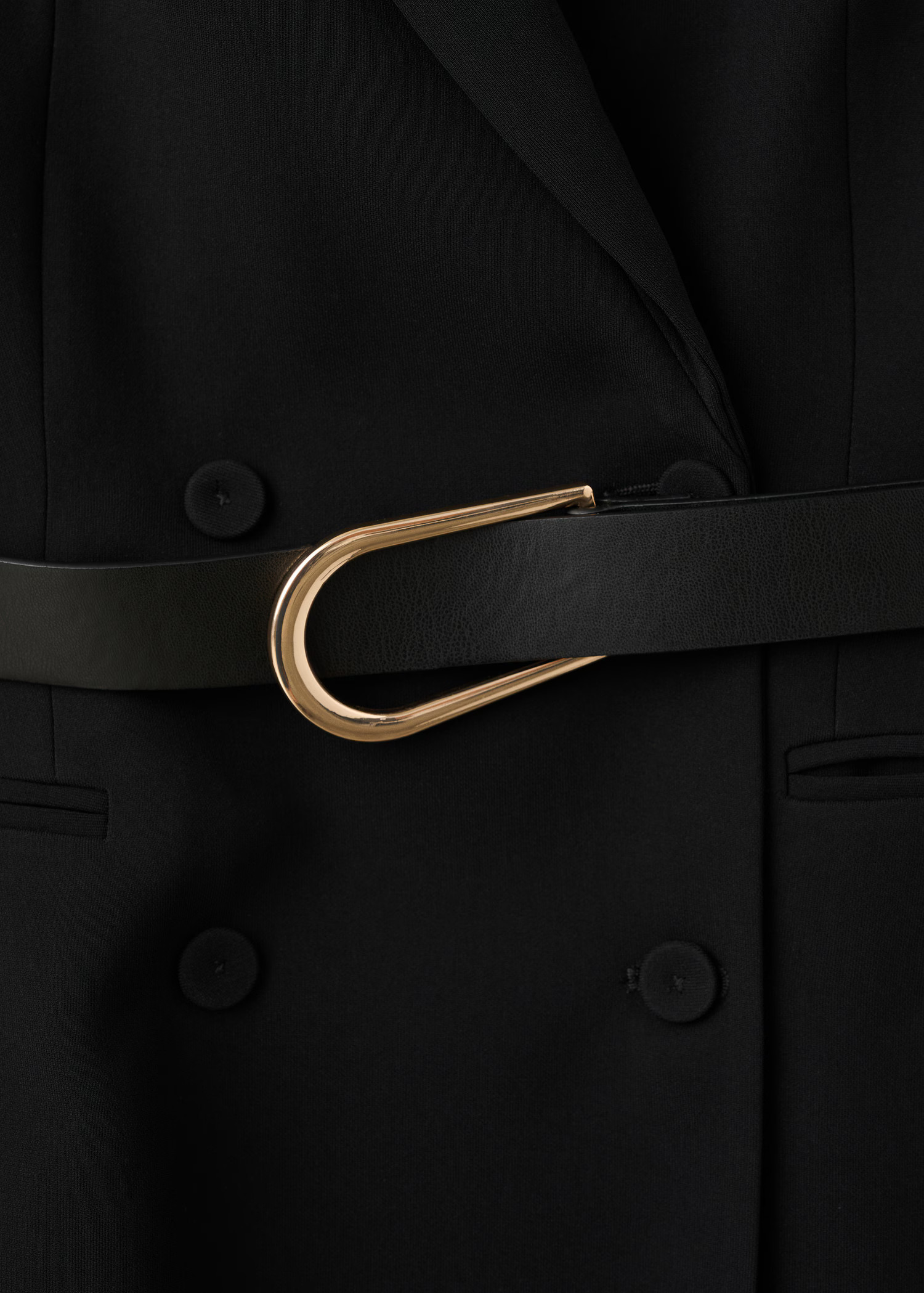 Blazer-style dress with belt - Women | MANGO USA | Mango (US/MX/AU)