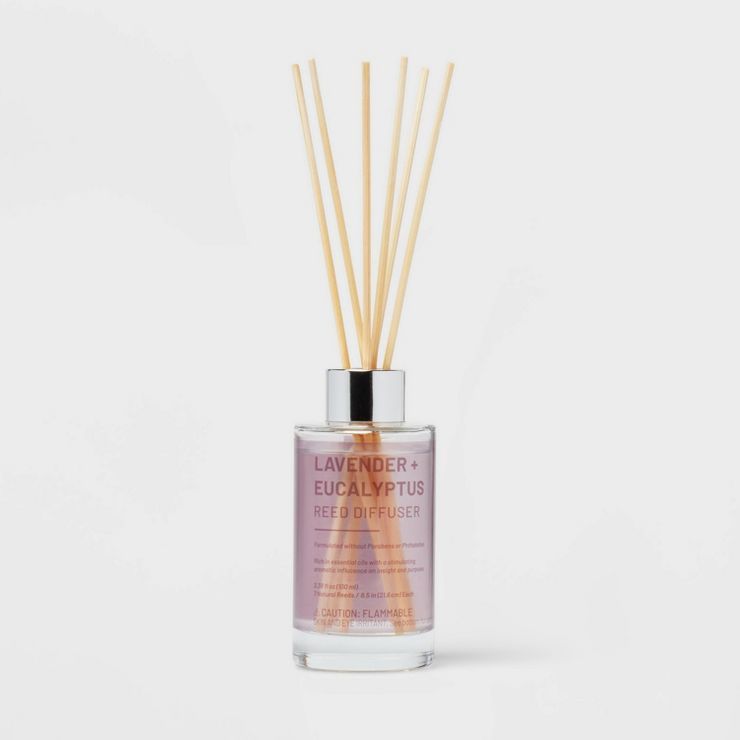 100ml Glass Reed Diffuser Lavender & Eucalyptus Lavender - Project 62™ | Target