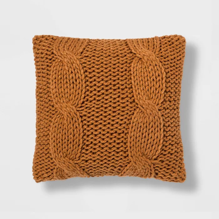 Chunky Cable Knit Throw Pillow - Threshold™ | Target