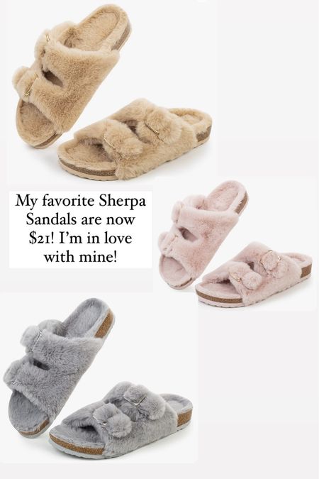 These are only $21 right now! The coziest sandals ever! ❤️ #amazon 

#LTKFindsUnder50