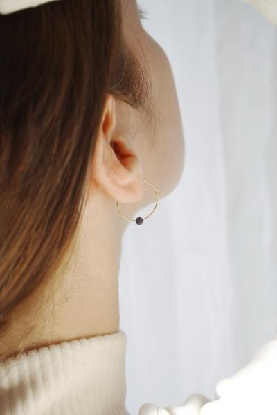 BIRTHSTONE HOOPS | JUKSEREI
