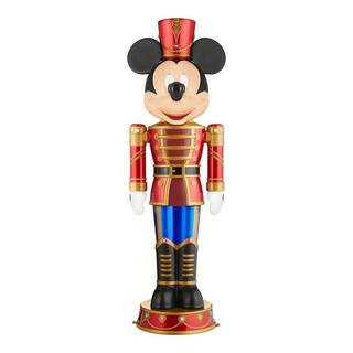 5 ft. LED Holiday Mickey Mouse Nutcracker Holiday Yard Decoration Y47 | The Home Depot
