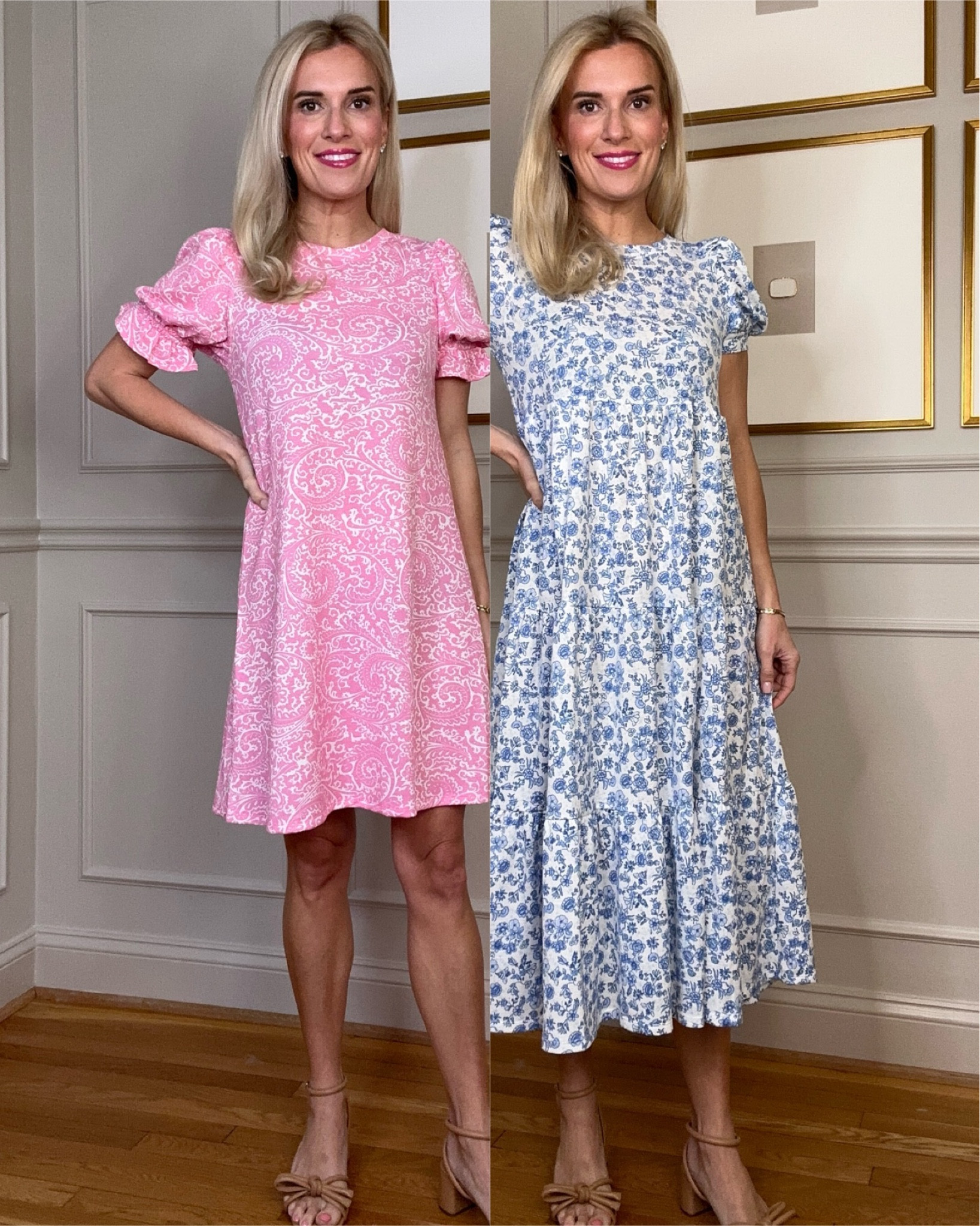 40% off right now! Under $35! Run! These t-shirt dresses are so well cut! They have a lovely sleeve, length and are available in patterns as well as solid colors! They run true to size and they feel like you’re wearing pajamas they’re so comfortable! Gotta love affordable fashion that looks super high end! 

#LTKstyletip #LTKsalealert #LTKfindsunder50