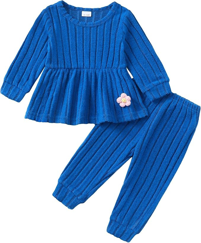 Mioglrie Toddler Baby Girl Clothes Fall Winter Outfits Infant Girl Sweatshirt Top 6 9 12 18 24 Mo... | Amazon (US)