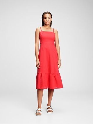 Squareneck Midi Dress | Gap (US)