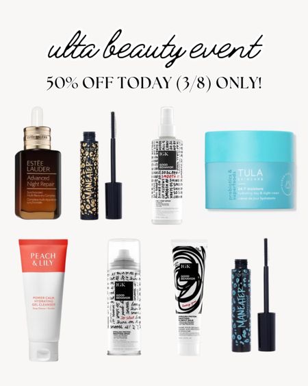 Ulta Semi-Annual Beauty Event sale - these items are 50% off today only! Friday, March 8, 2024 

#LTKbeauty #LTKsalealert