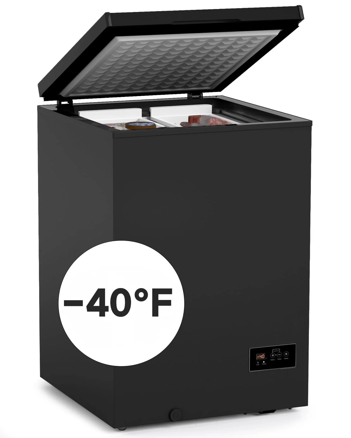 Northair -40°F Low Temperature Chest Freezer - 3.5 Cu Ft with 2 Removable Baskets-Black | Walmart (US)