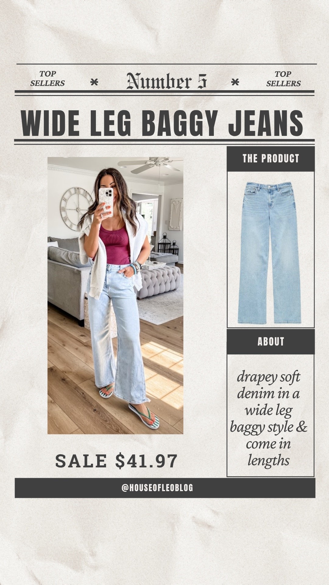 Baggy jeans wearing 0 x-short. Wide leg jeans. American Eagle jeans.

#LTKOver40 #LTKPetite #LTKSaleAlert