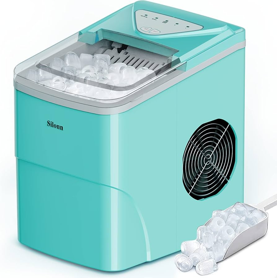 Silonn Ice Makers Countertop, 9 Cubes Ready in 6 Mins, 26lbs in 24Hrs, Self-Cleaning Ice Machine ... | Amazon (US)