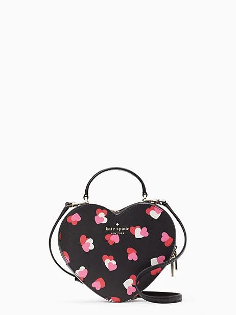 love shack flutter hearts printed heart purse | Kate Spade Outlet