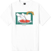 Brain Dead Men's Taste The Face T-Shirt in White, Size Small | END. Clothing | End Clothing (US & RoW)