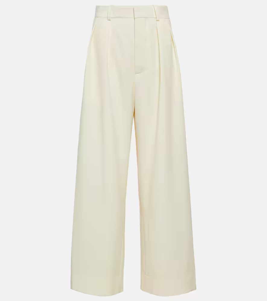 Wardrobe.NYC Low-rise wide-leg wool pants | Mytheresa (US/CA)