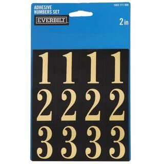 Everbilt 2 in. Self-Adhesive Mylar Number Set 39142 | The Home Depot