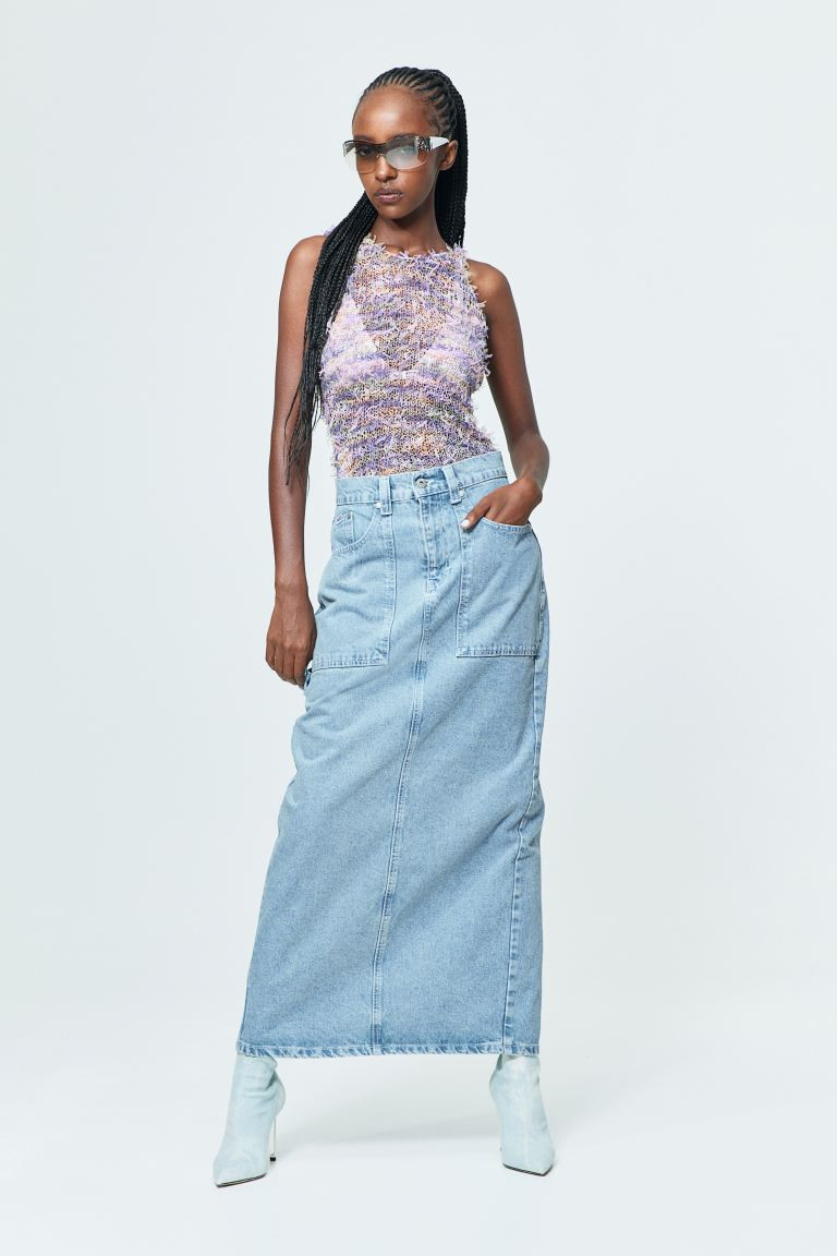 Carpenter Maxi Skirt - Light Blue - DAMES | H&M NL | H&M (DE, AT, CH, NL, FI)