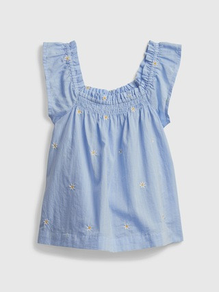 Toddler Flutter Smocked Top | Gap (US)