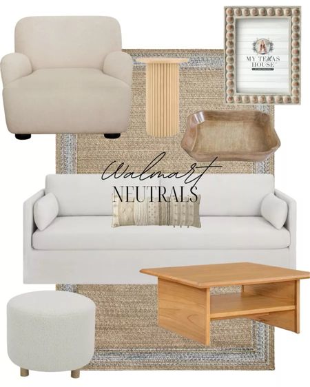 Walmart home decor favorite neutrals!! From the designer look for less sofa and chair to the ottoman and coffee table!! Love these finds perfect for a neutral living room. 4/18

#LTKstyletip #LTKhome #LTKfindsunder100