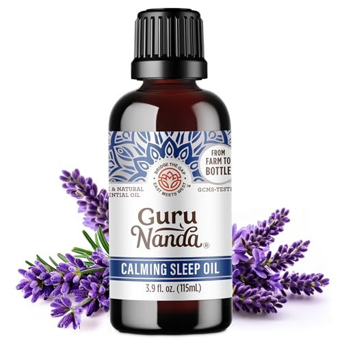GuruNanda Calming Sleep Essential Oil, Blend of 100% Natural, Pure & Undiluted Essential Oils, Promote Relaxation, Calmness & Restful Sleep, 3.9 fl oz | Amazon (US)