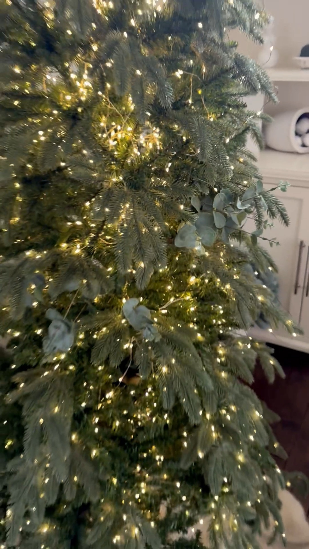 Adding sprigs of eucalyptus can fill out an old, thinning Christmas tree (this one has been ours since our city days. It’s been our tree since 2013).

Christmas tree design, holiday decor, inexpensive, cheap idea, easy

#LTKSeasonal #LTKHoliday #LTKHome