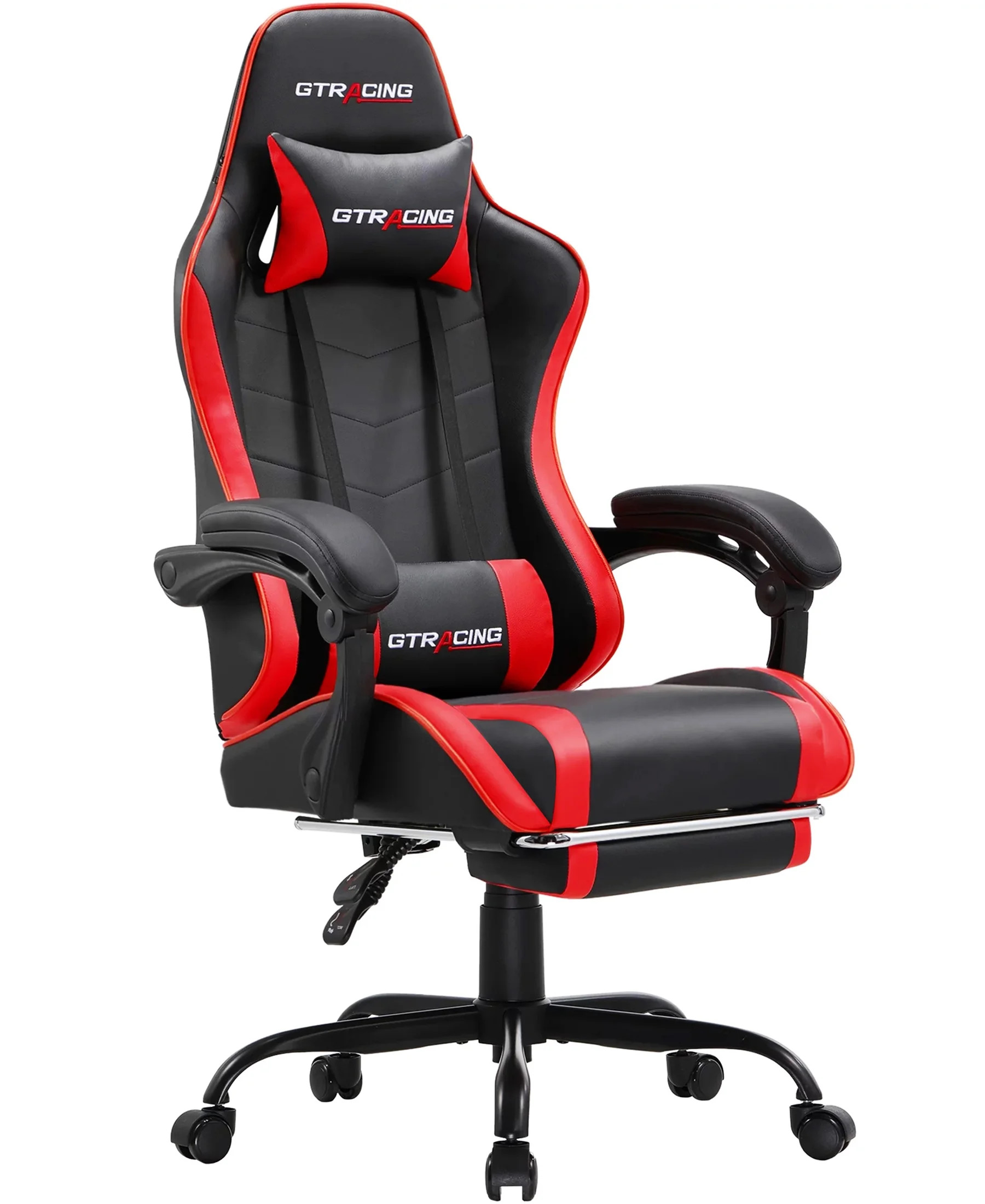 GTRACING GTWD-200 Ergonomic Gaming Chair with Adjustable Pillows and Footrest for Ultimate Comfor... | Walmart (US)